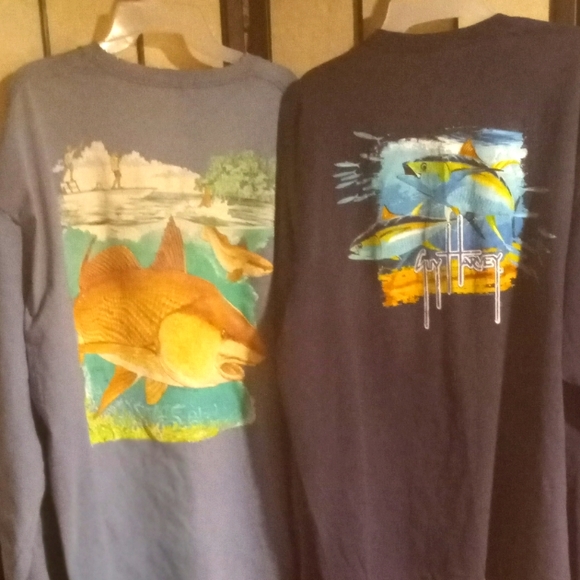 Guy Harvey Shirts 2 Guy Harvey Long Sleeve Fishing Shirt Cayman